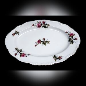 Express Rose Moss China Platter Dish